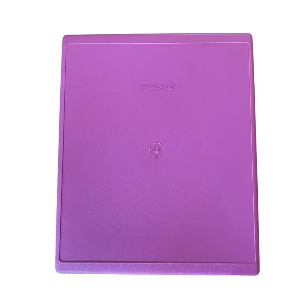Tupperware Large 17” x 14” x 6” Purple Container With Lid